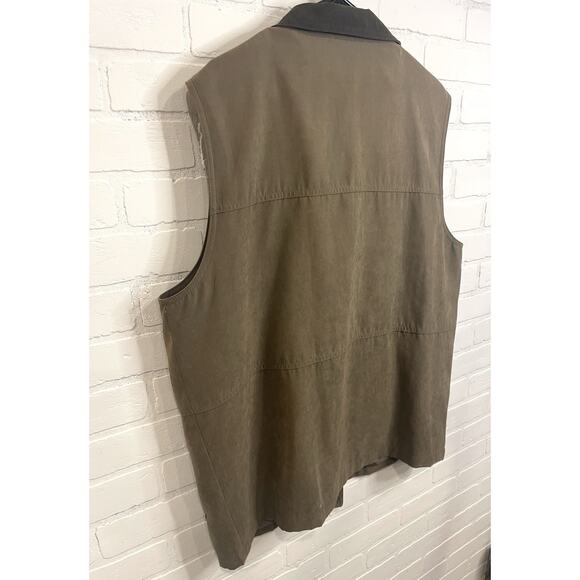 Mian Men’s Large Fishing Vest Beige, Fishing, Hiking, Safari. Zip&Snap Closure - Picture 9 of 9